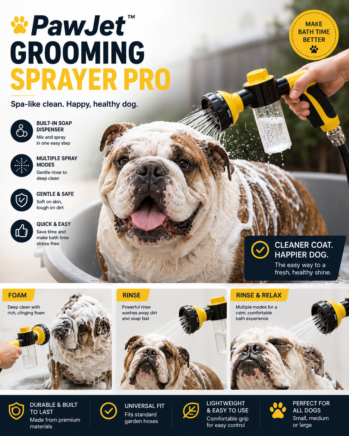 PawJet™  8- in-1 Grooming Sprayer Pro 2.0