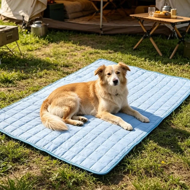 Ice Cool Upgrade Dog Cooling Mat Summer Pet Cold Bed Extra Large For Small Big Dogs Pad Breathable Pet Cold Bed