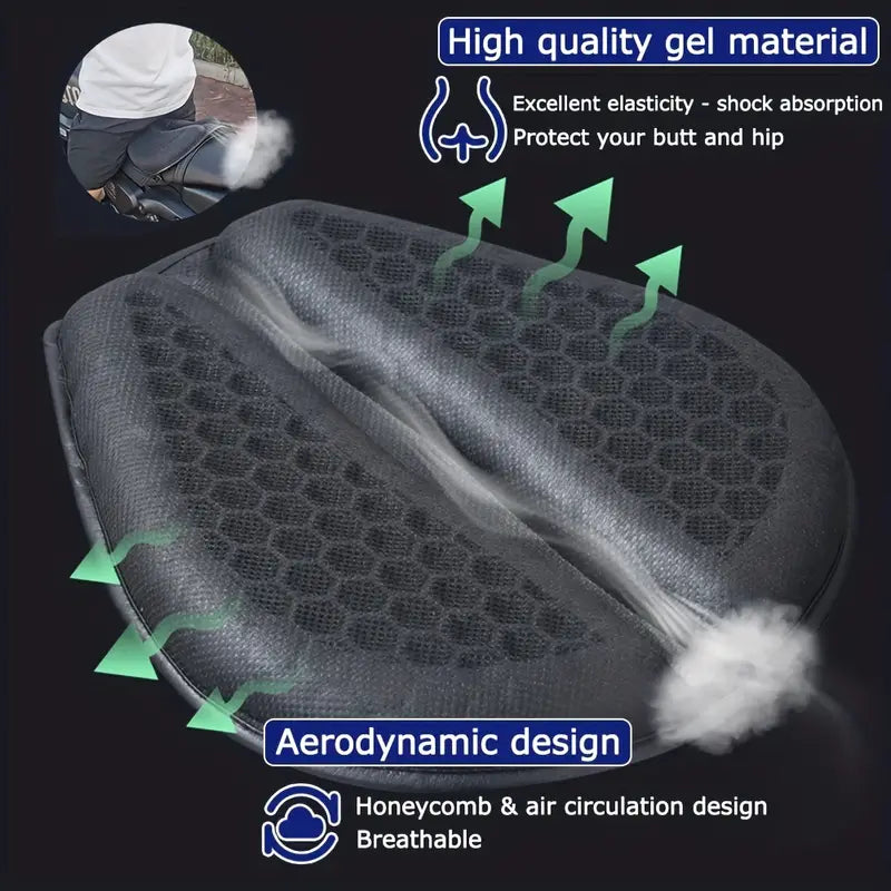 Gel Motorcycle Seat Cushion with Honeycomb Structure
